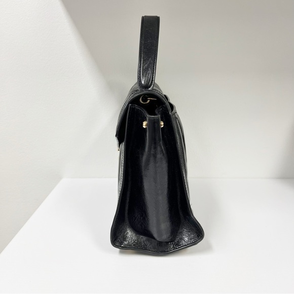 Michael Kors Whitney Large Quilted Crackle Leather Satchel Black - Picture 8 of 13